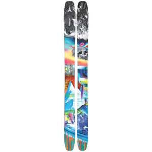 Atomic, Bent Chetle 120 demo rental ski with brightly colored deisgn