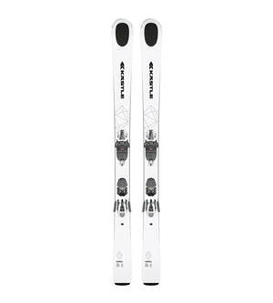 Kastle Marble 84, white demo rental ski with black highlights