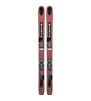 Kastle ZX100, red demo rental ski with black highlights