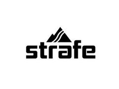 Black and white, strafe logo